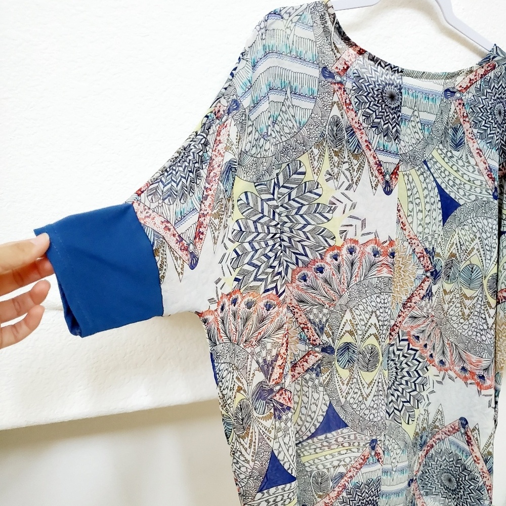 Festival Ready Boho Sheer Tunic Top
